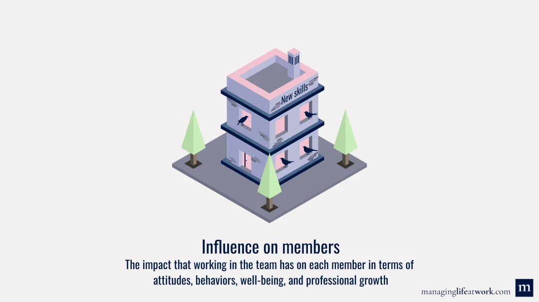 Team's influence on members: Definition and illustration